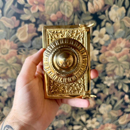 The Alchemist’s Quill – Victorian Brass Inkwell & Writing Set