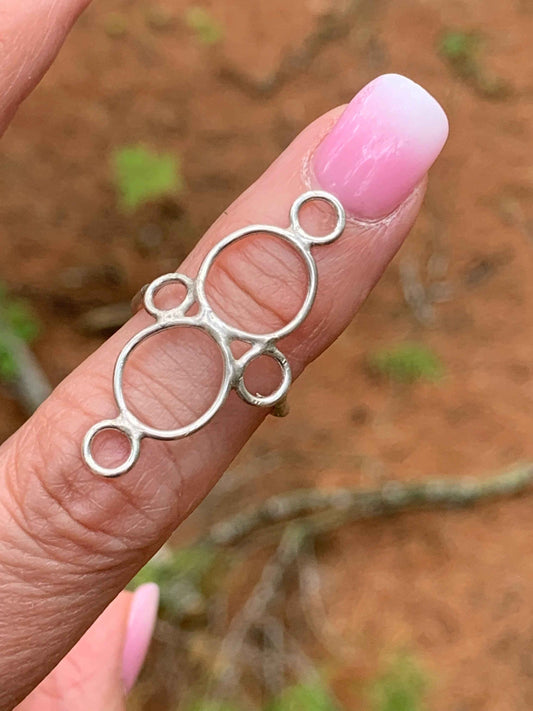 Open Circle Ring | Sterling Silver or 18K Gold | Circa | Handcrafted Geometric Statement Ring
