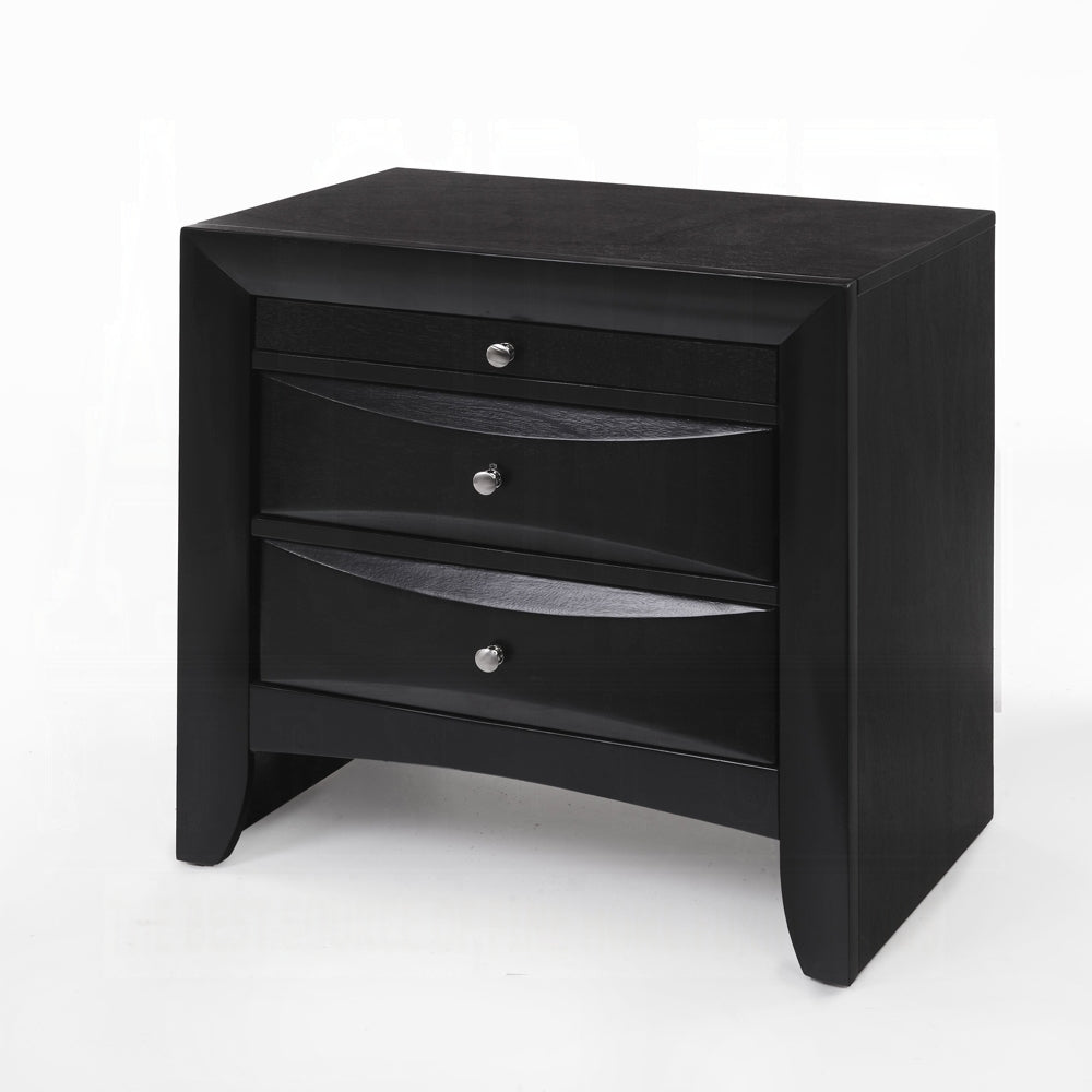 Neend Storage Nightstand - Black