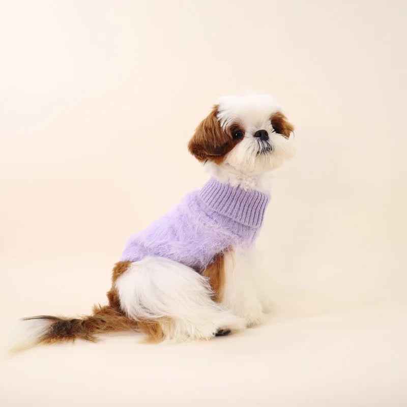 CloudSoft Fuzzy Dog Sweater | Cozy Plush Dog Sweater