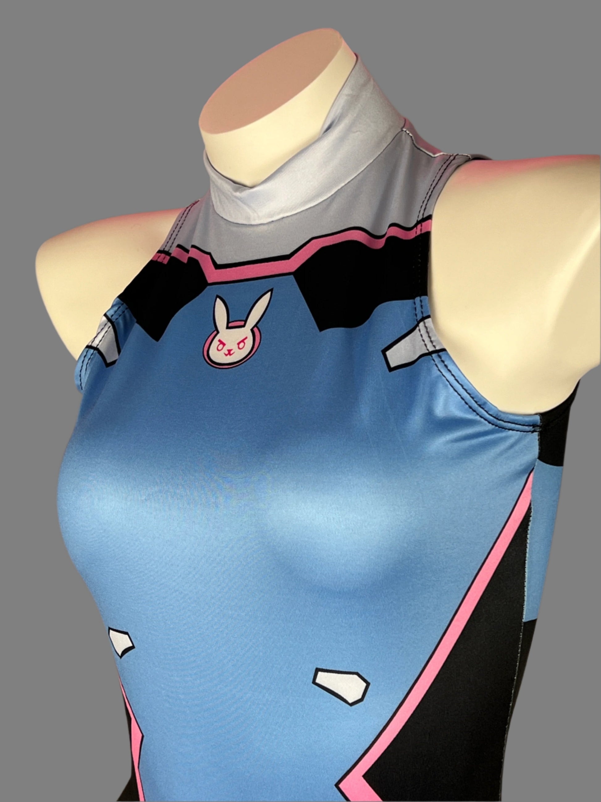 Crotchless Anime Cosplay BodySuit Lingerie Costume