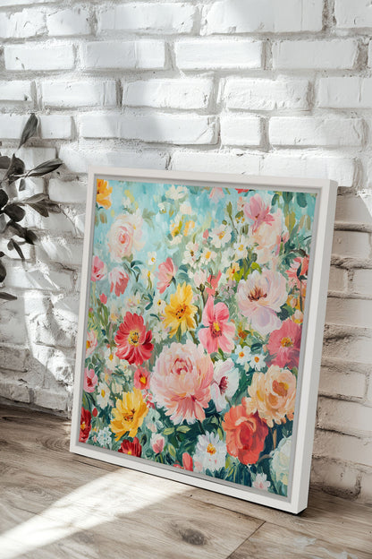 ÉCLAT DE SAISON, Oeuvre sur toile étirée