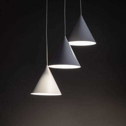 CONO 3-Light Steel Cone Pendant for Kitchen Island & Dining Table
