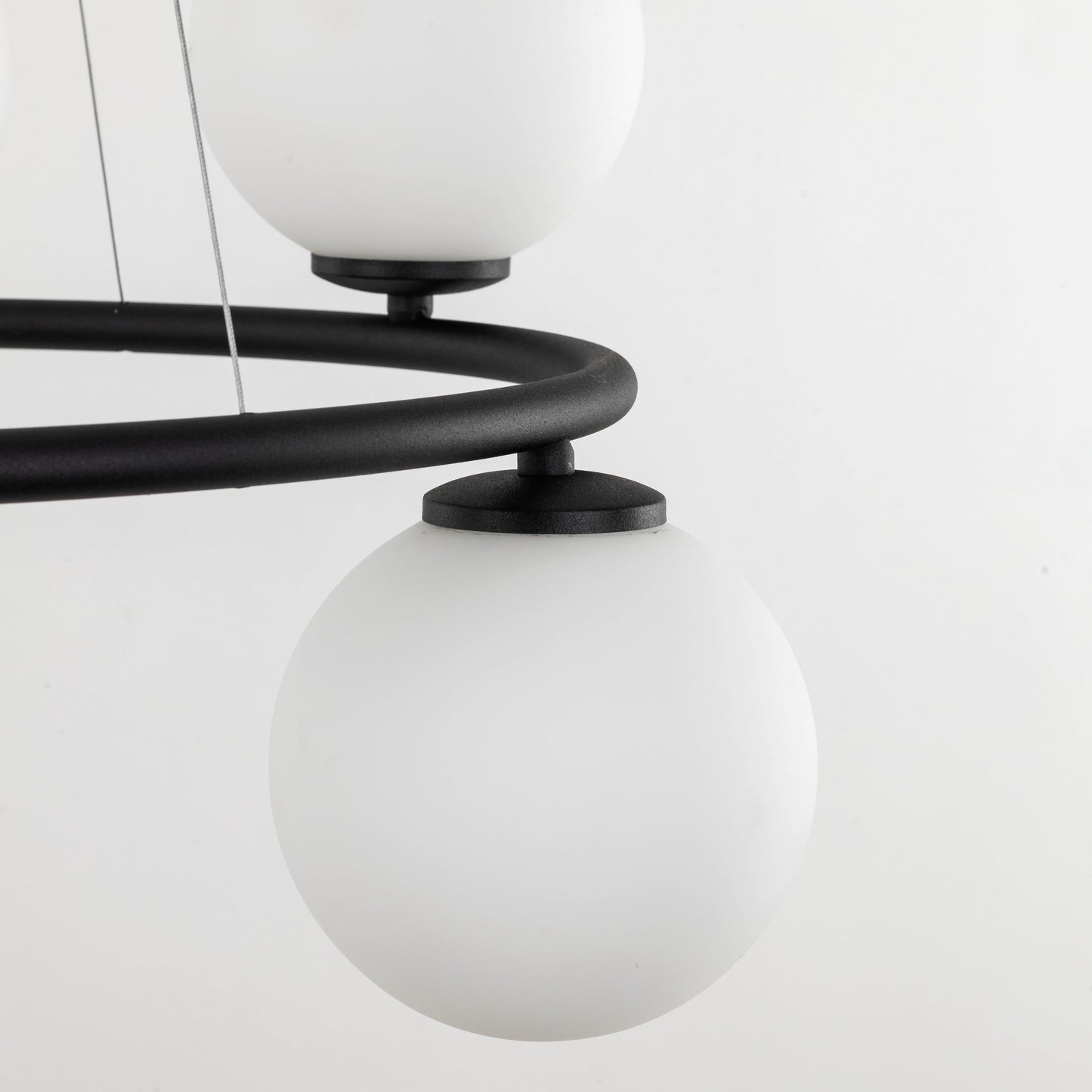 ANABELLE Scandinavian PendANABELLE 6-Light Scandinavian Globe Chandelier for Dining Room & Modern Interiorsant Light 6