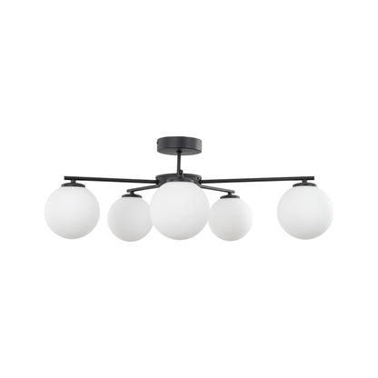 ELTON Black Scandinavian Ceiling Lamp for Living Room, Bedroom & Hallway - AURABAGS SHOP