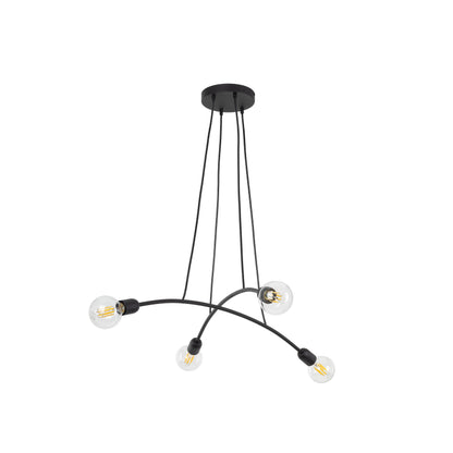 HELIX Black Minimalist Pendant Light 4  (Clearance) - AURABAGS SHOP
