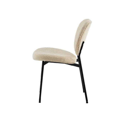 Sashi Dining Chair - Linen Boucle'