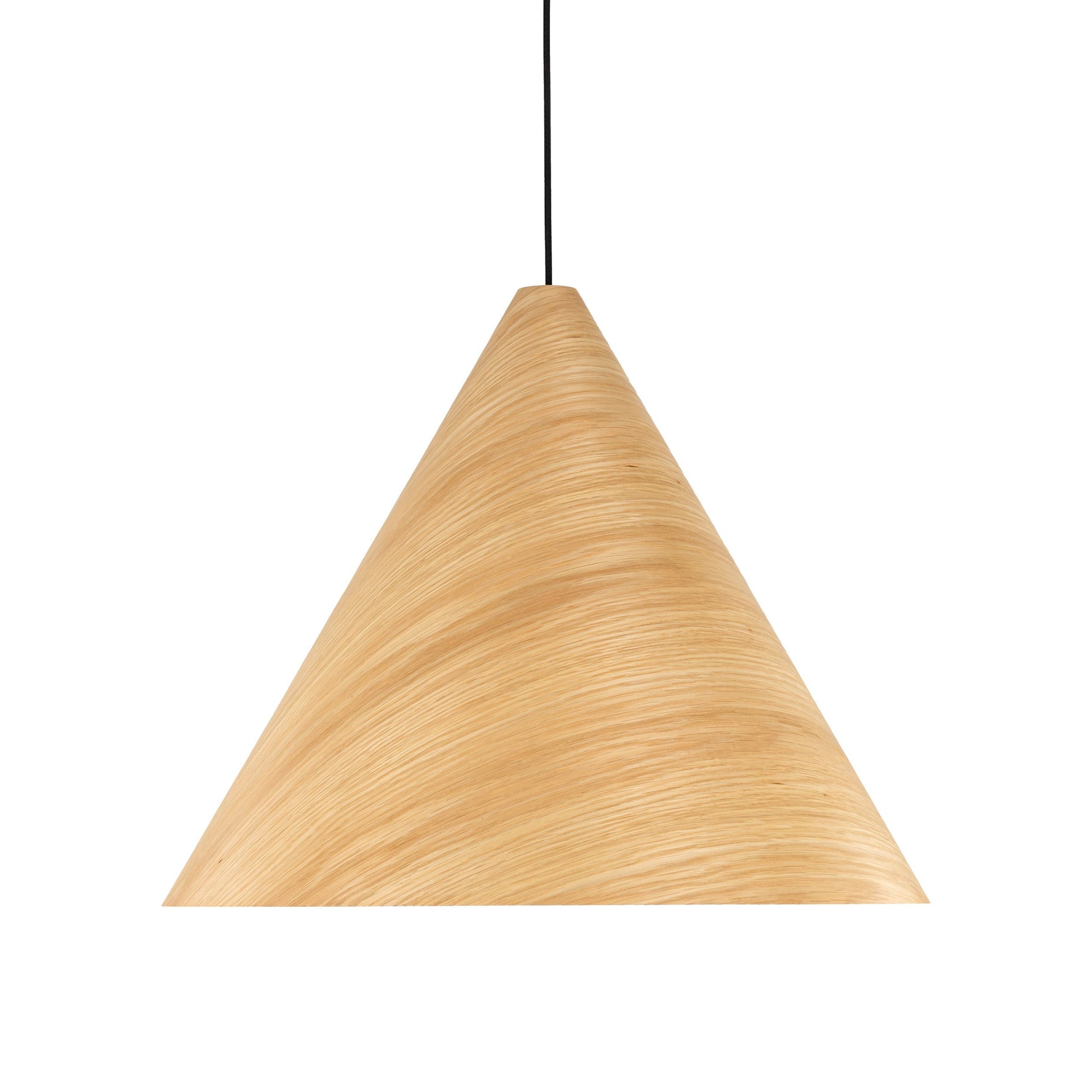 SOLIS Large Scandinavian Wood Pendant Light – Statement Cone Design (Limited Edition) - AURABAGS SHOP