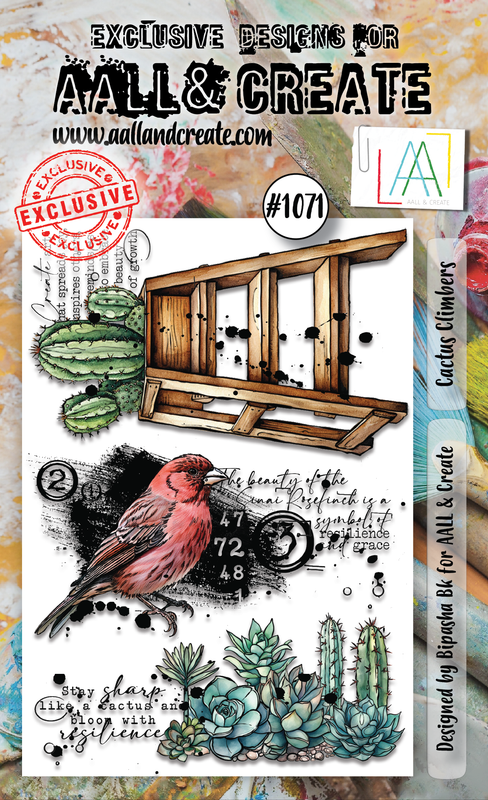AALL and Create #1071 - A6 Stamp Set - Cactus Climbers