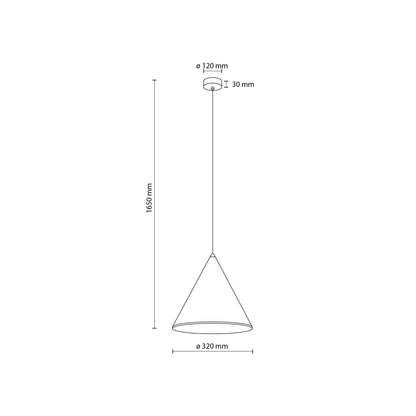 CONO Steel Cone Pendant Light for Kitchen Island & Dining Table