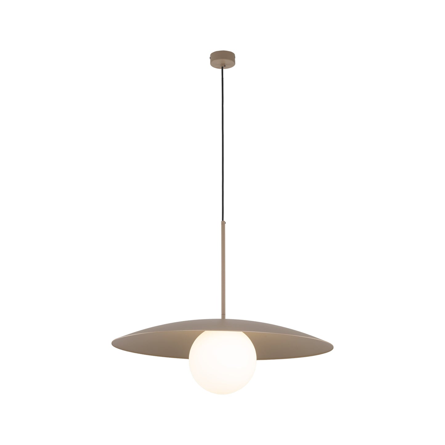 SLATE Mid-Century Modern Wide Dome Pendant Light for Kitchen Island & Dining Table - AURABAGS SHOP