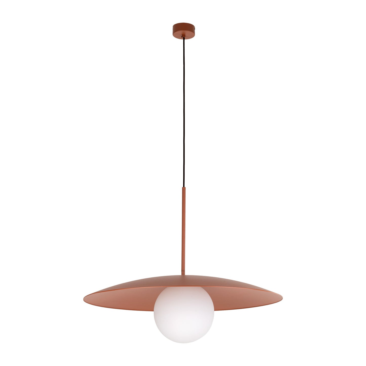 SLATE Mid-Century Modern Wide Dome Pendant Light for Kitchen Island & Dining Table - AURABAGS SHOP