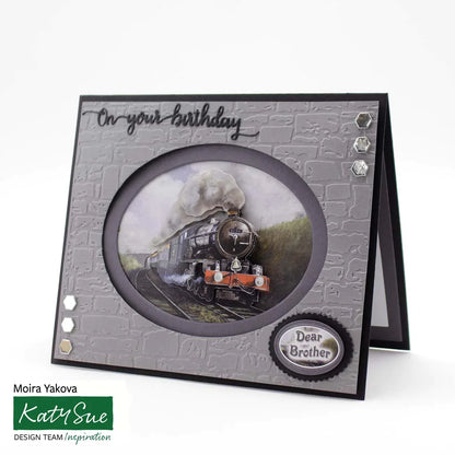 Die Cut Decoupage – Steam Train (Pack Of 3)
