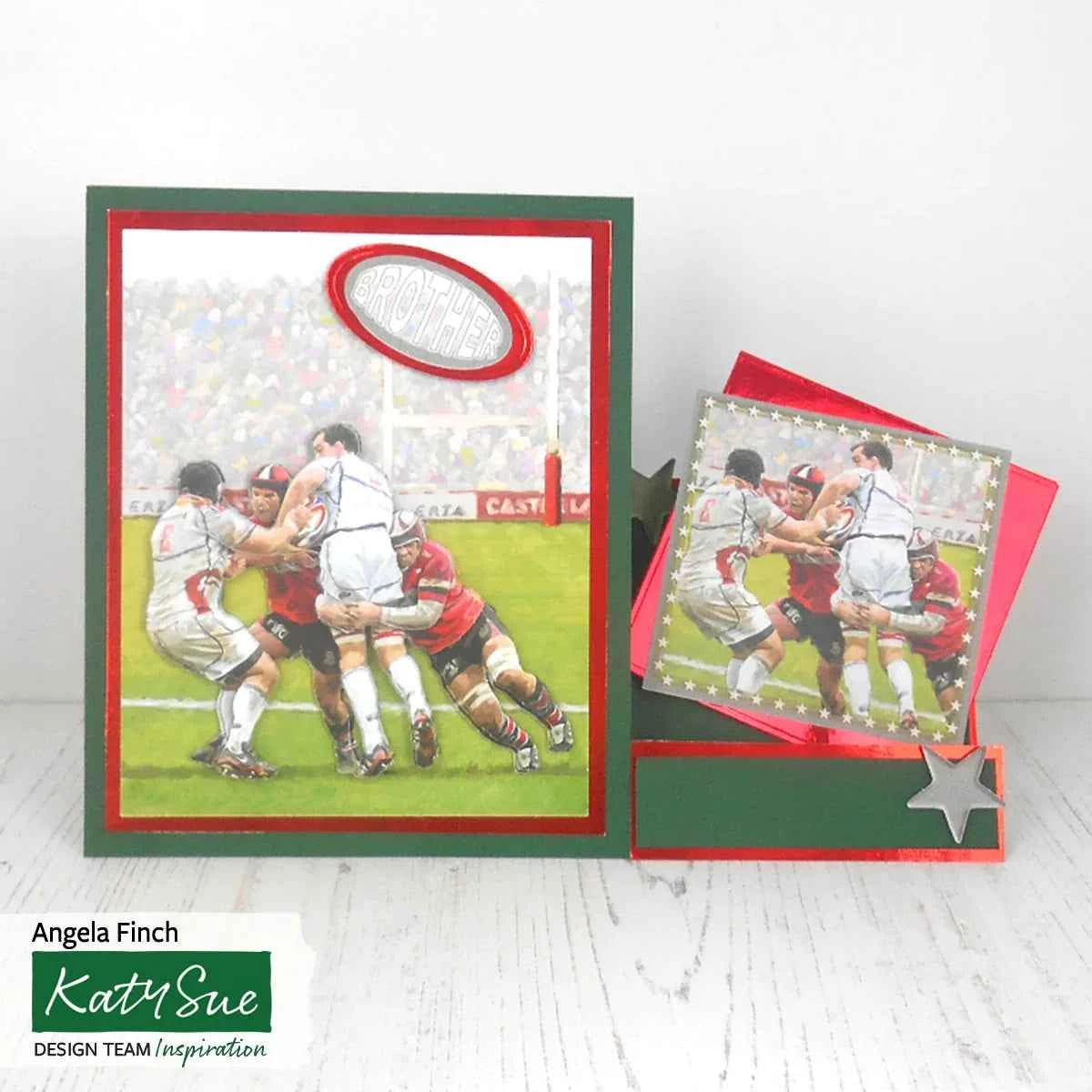 Die Cut Decoupage – Rugby (Pack Of 3)