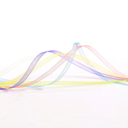 Vaessen Creative Organza Ribbon 6 Colours 3mmx2m Spring