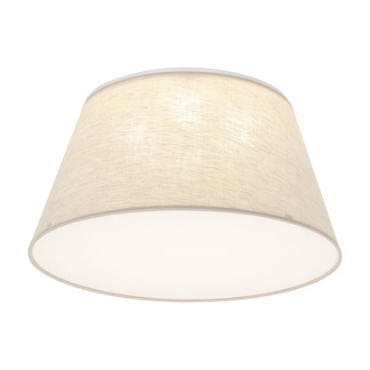 FORMO Linen Flush Mount Ceiling Light for Bedroom, Hallway & Living Room