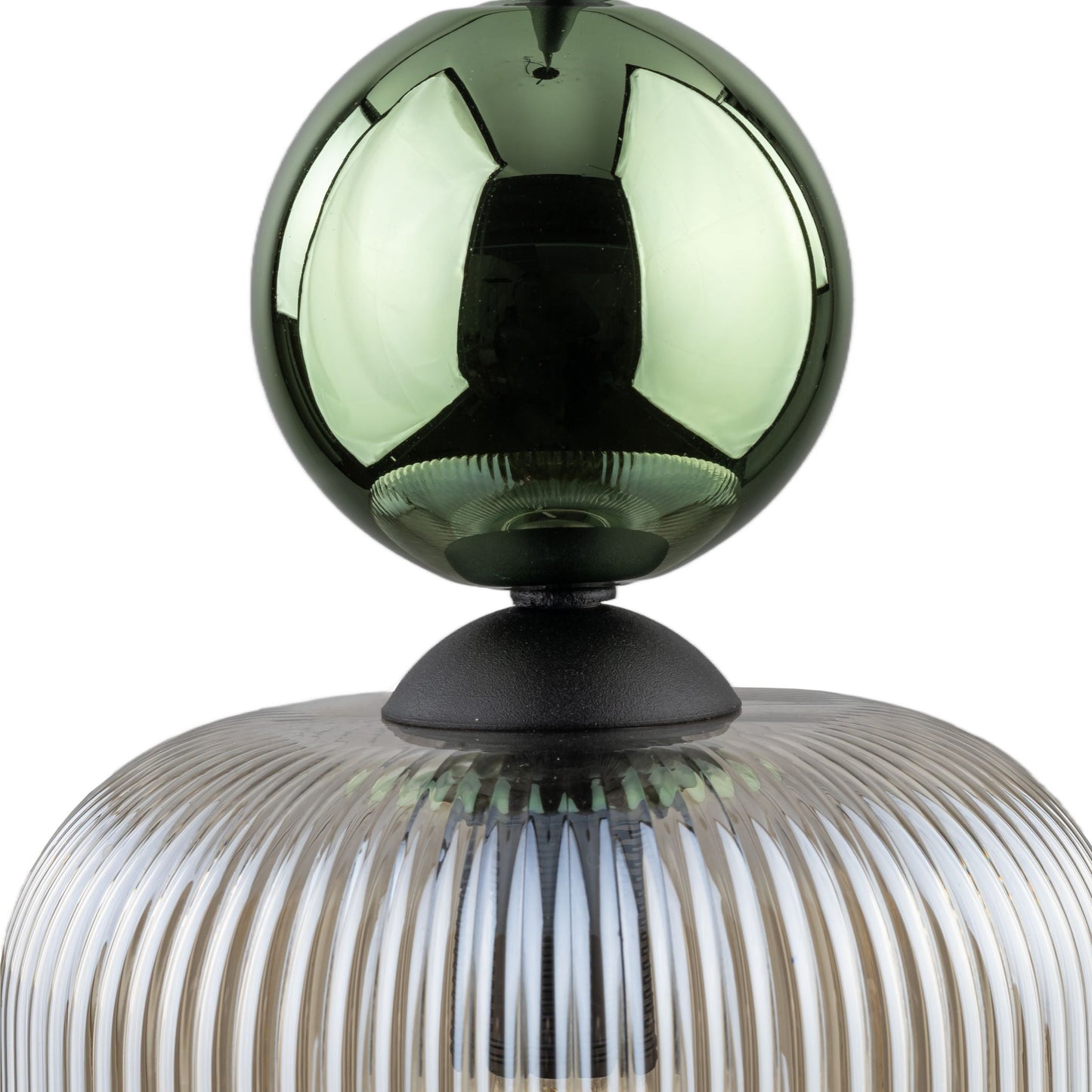 SOPHIA Ribbed Glass Pendant Light for Kitchen Island, Dining Room & Contemporary Interiors
