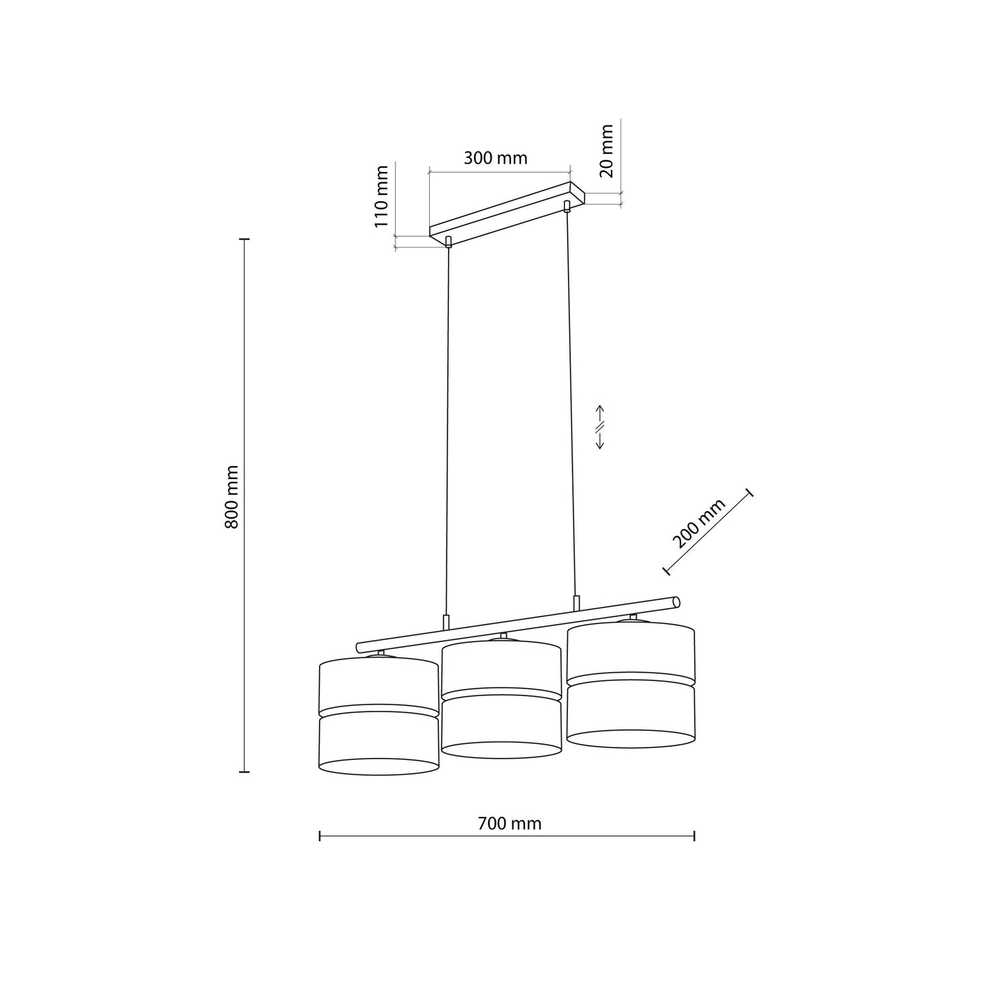 NICOL Nordic Minimalist Pendant Light Fixture for Kitchen Island, Dining Area & Living Room