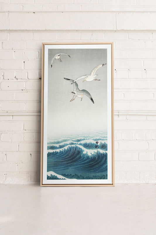 THREE SEAGULLS, Oeuvre sur toile étirée