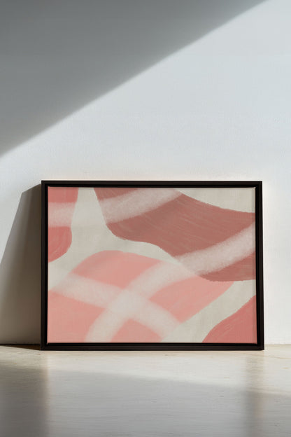 ROSY GLOW、ストレッチキャンバスに描かれた作品