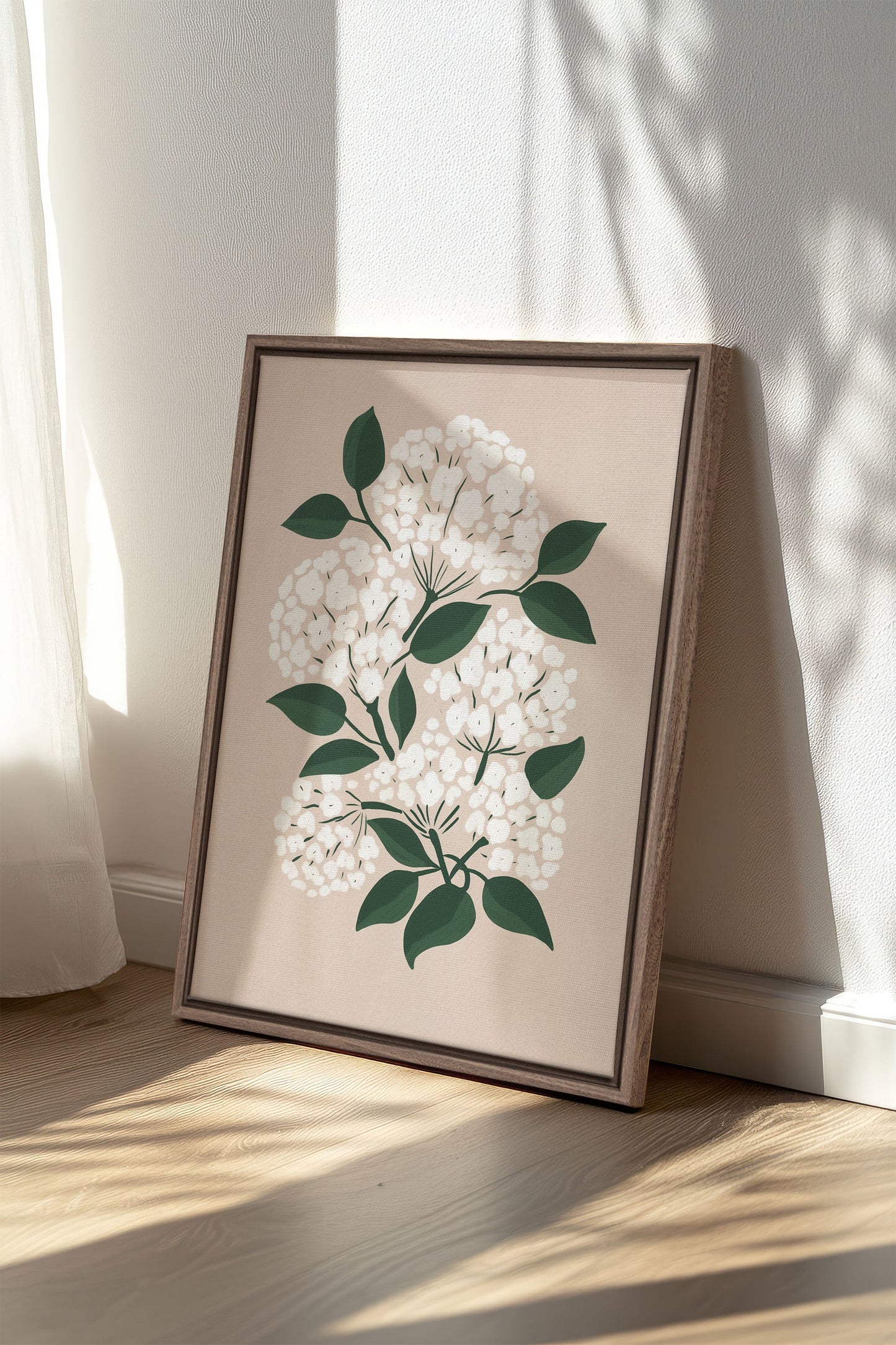 BRISE DE FLEURS, Oeuvre sur toile étirée