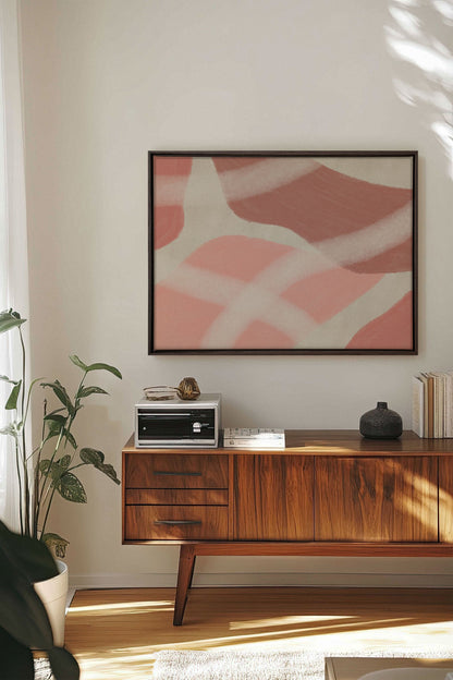 ROSY GLOW、ストレッチキャンバスに描かれた作品
