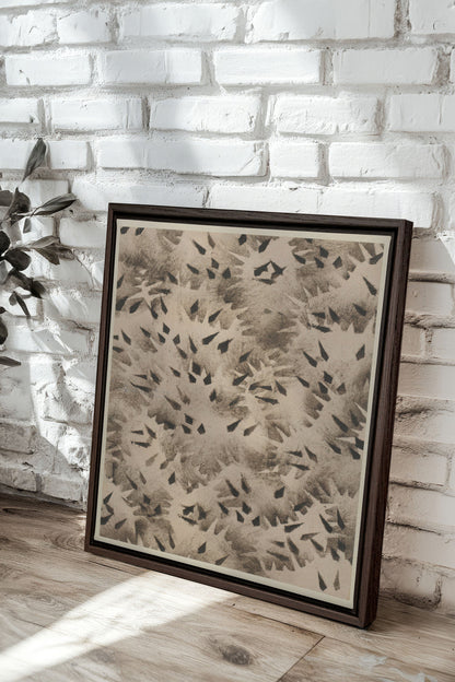 GRAIN D'OMBRE, Oeuvre sur toile étirée