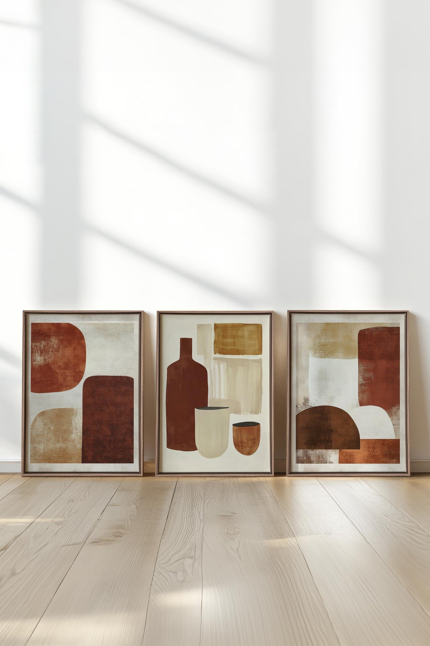 EARTHLY CRAFT TRIO (3 Oeuvres sur toile étirée)