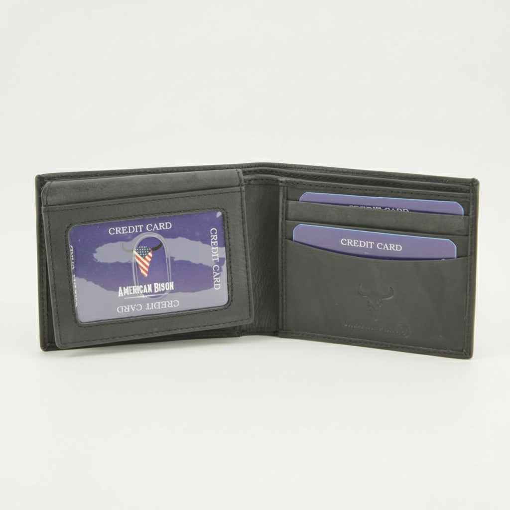 Men's RFID Bifold Left Side Flap Over Wallet