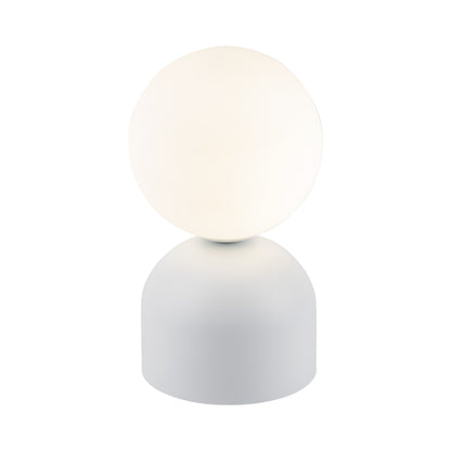 MIKI Modern Glass Globe Table Lamp for Bedroom, Living Room & Nightstand
