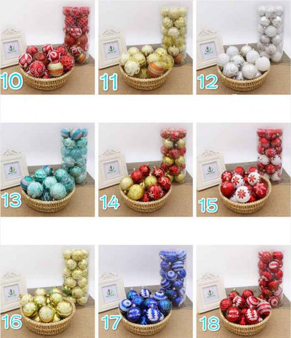 Christmas Tree Ball Ornaments 6cm, Bright Holiday Decorations