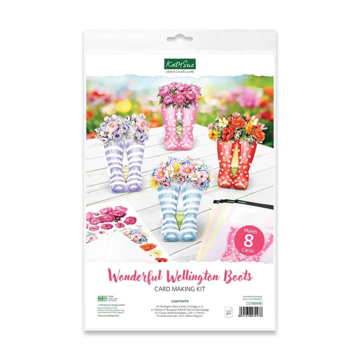 Wonderful Wellington Boots, Card Making Kit