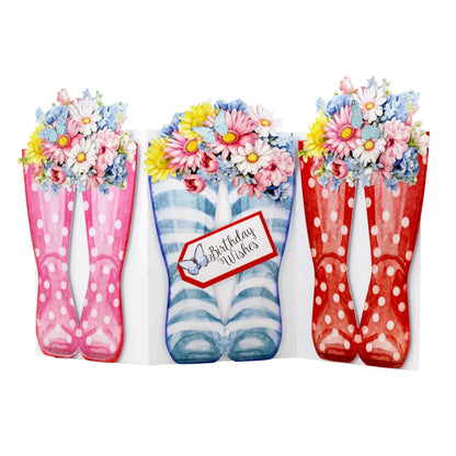 Wonderful Wellington Boots, Card Making Kit