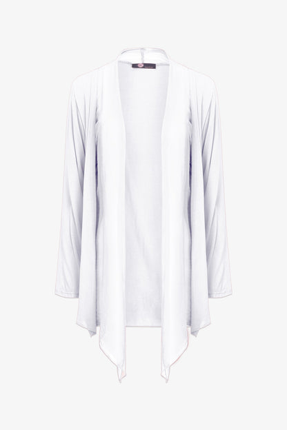 Women's Knit/Woven Combo Cardigan