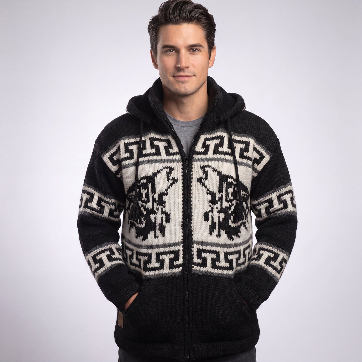 OLDTRIBES™ Lunar Wolf Wool Jacket