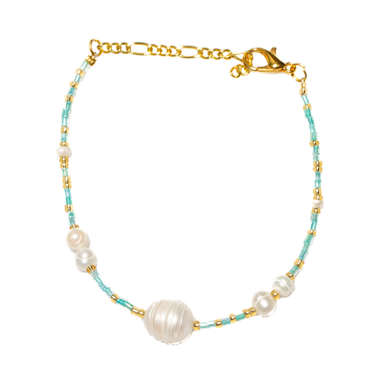 Bead Bracelet With large Pearl