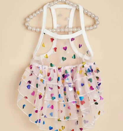 Heart Love Dog Dress | Designer Pet Dress