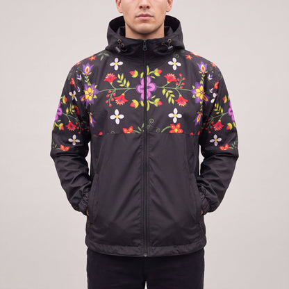 OLDTRIBES™ Midnight Bloom Windbreaker