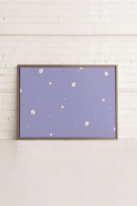 FLEURS DE LUNE, Oeuvre sur toile étirée