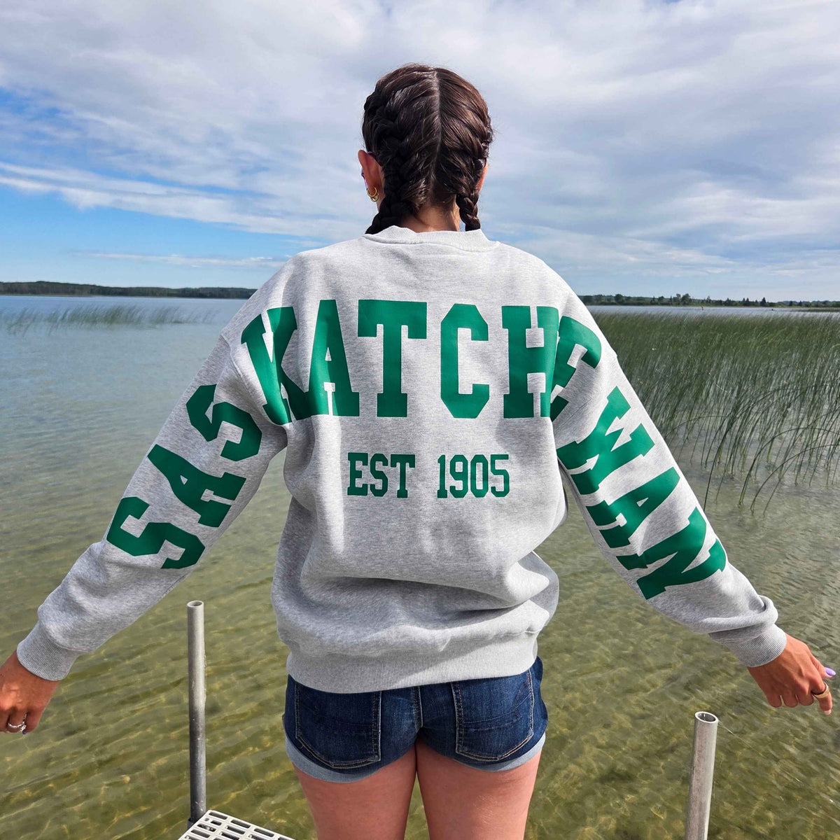 Saskatchewan Back Unisex Crewneck