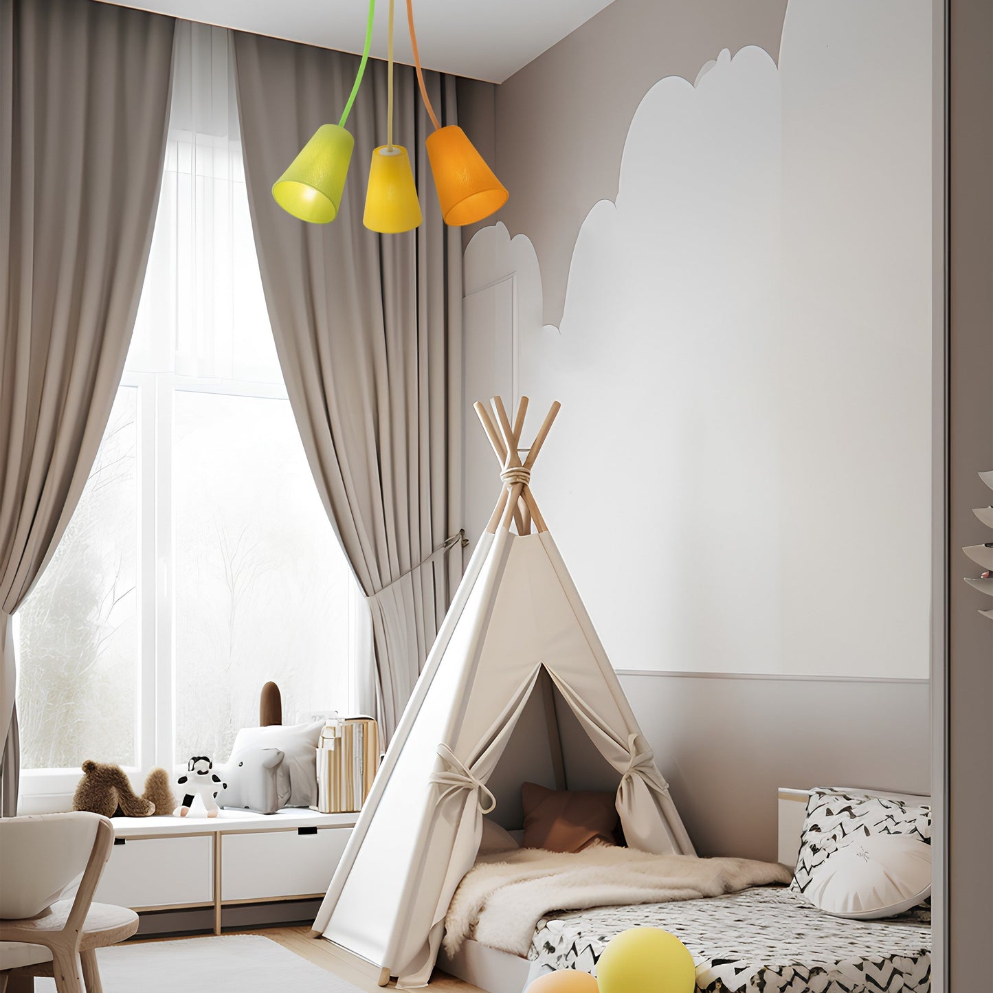 WIRE Ceiling Lamp 3 - AURABAGS SHOP