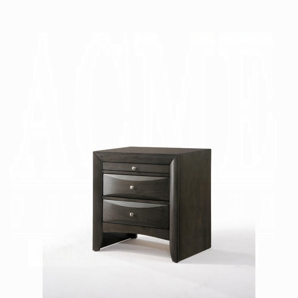 Neend Storage Nightstand - Grey Oak