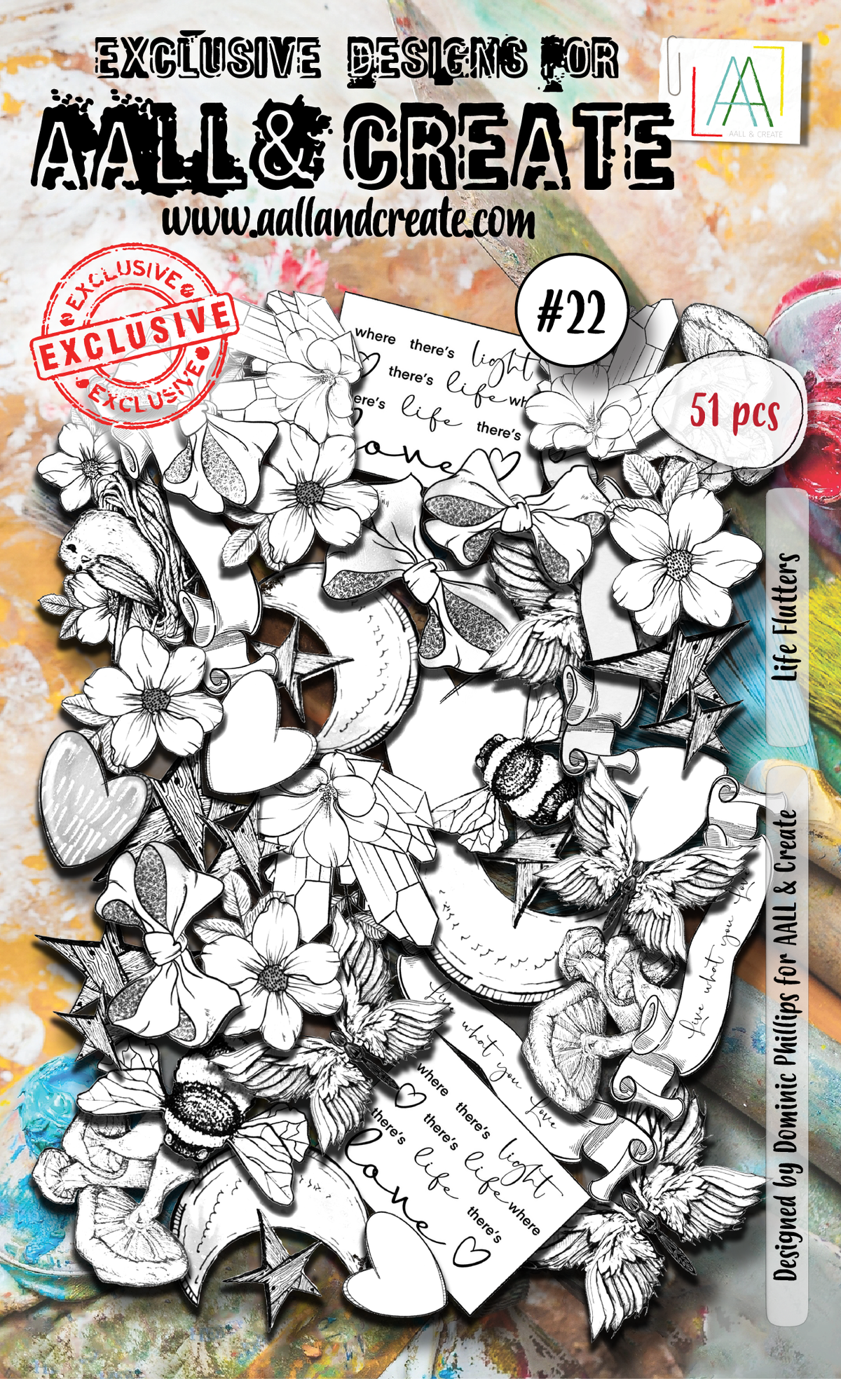 AALL and Create  Ephemera Die-Cuts - 22 - Life Flutters