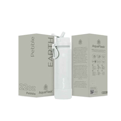 AquaFlask Earth Collection 22oz Stainless Steel Water Bottle – Insulated, Hot 12hrs Cold 24hrs
