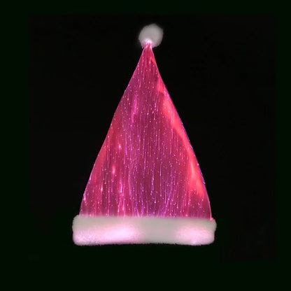 LED Glowing Christmas Hat - Colorful Light-Up Holiday Party Hat