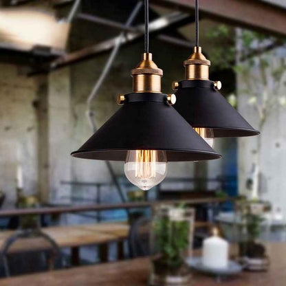 Industrial Cage Pendant Chandelier – Vintage Metal Hanging Light Fixture for Kitchen, Dining Room, Bar & Loft