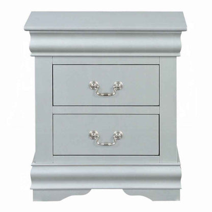 Storea Storage Nightstand - White Platinum