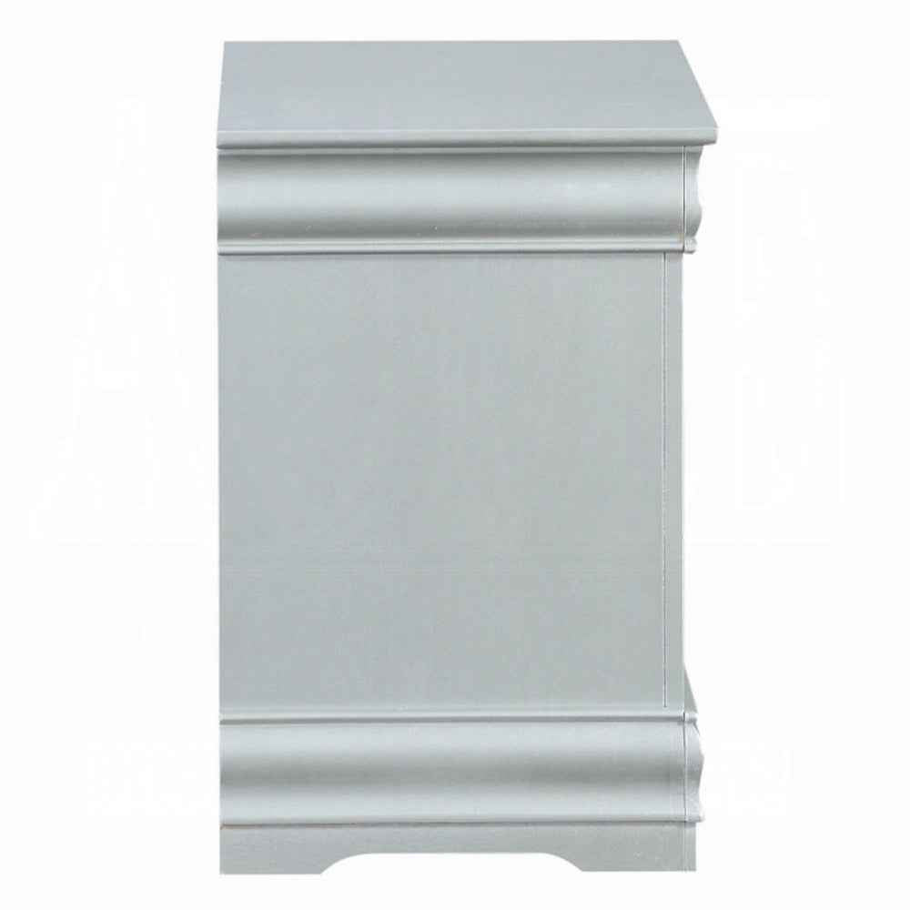 Storea Storage Nightstand - White Platinum