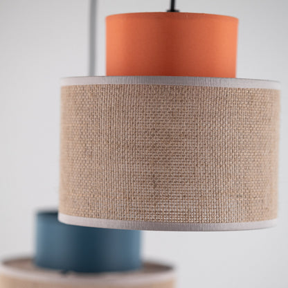 DUO Jute Mix 3-Light Pendant for Kitchen Island & Dining Table
