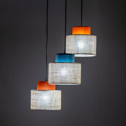 DUO Jute Mix 3-Light Pendant for Kitchen Island & Dining Table